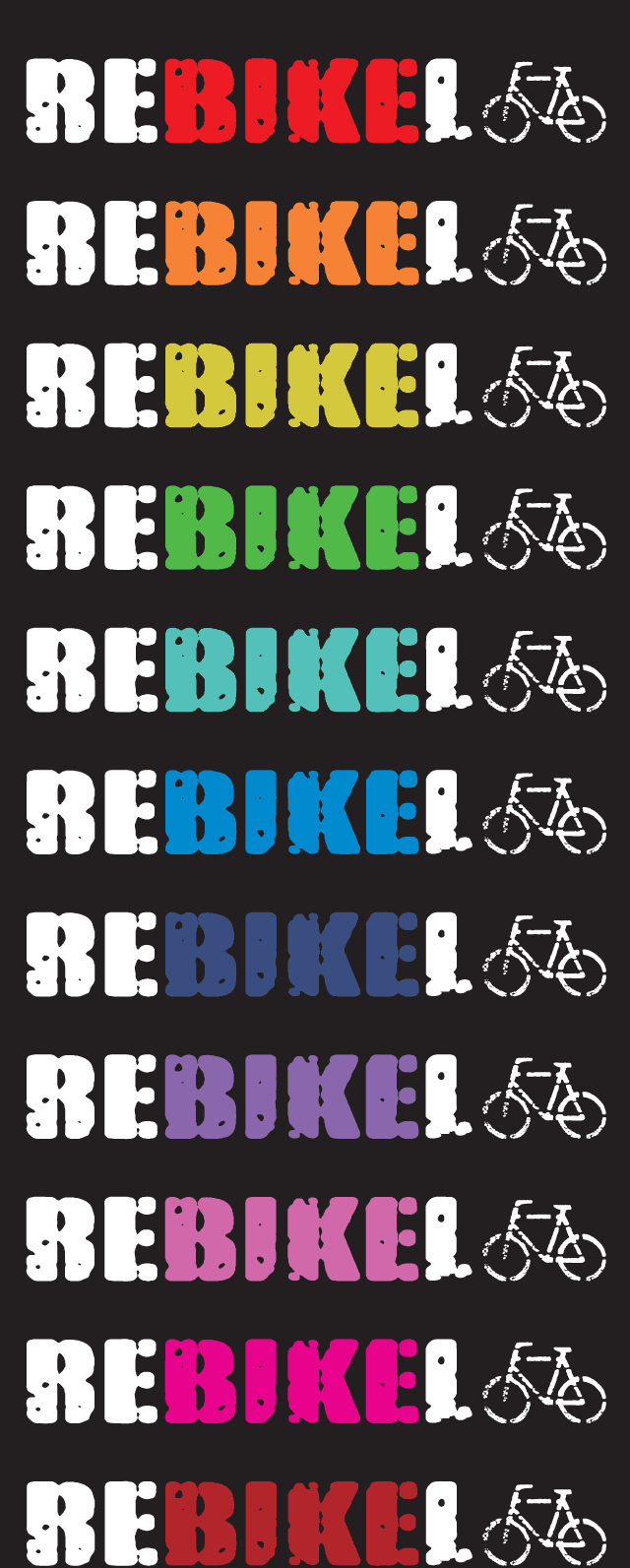 REBIKEL Rollup Pop Art Logos